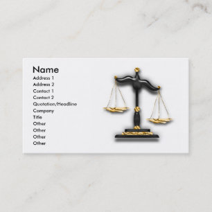 Law - Legal Business Card