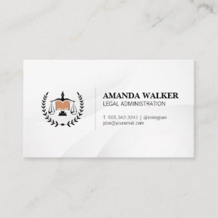 Law Legal Logo Judicial Lawyer Business Card