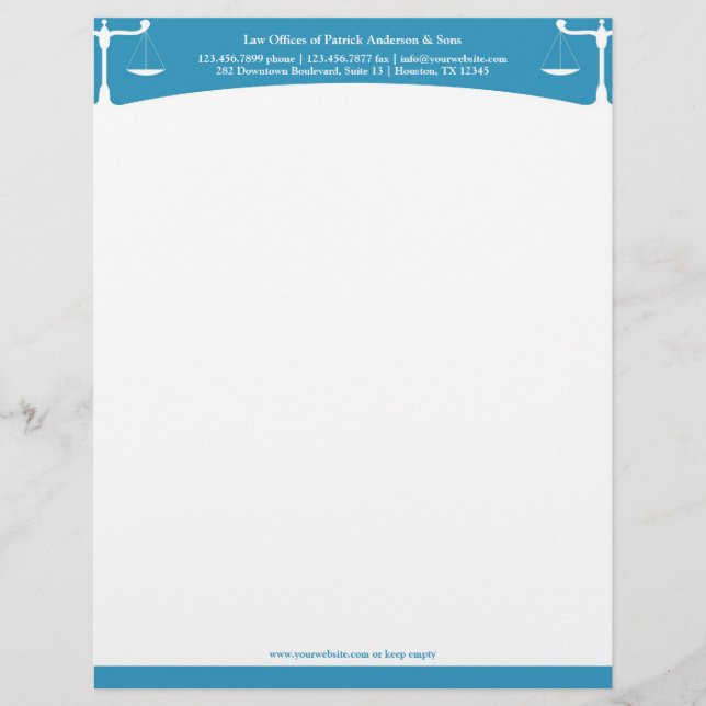 Law Letterhead Design (Front)