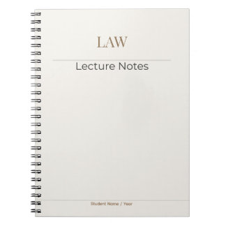 Law Notebook – Minimal Academic Edition