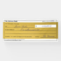 Law of Attraction Elegant Gold Abundance Check