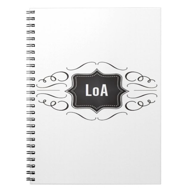 Law of Attraction logo Notebook (Front)