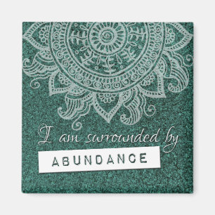 Law of Attraction Money Wealth Yoga Mindful Quote Magnet