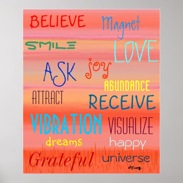 "LAW OF ATTRACTION" POSTER (Front)