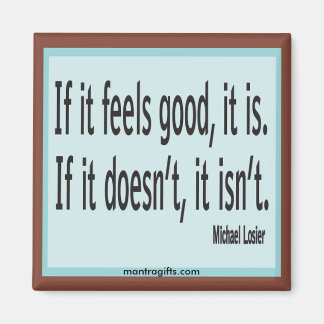 "Law of Attraction" Quote Michael Losier Magnet