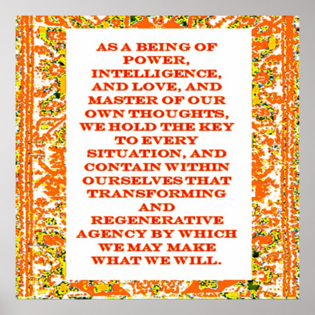 Law of Attraction Quotes Poster (Front)