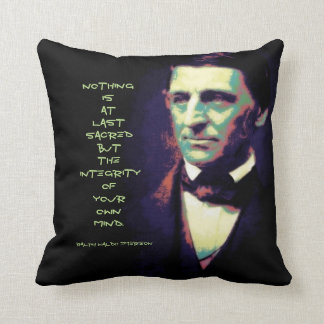 Law of Attraction Ralph Waldo Emerson Quote Cushion