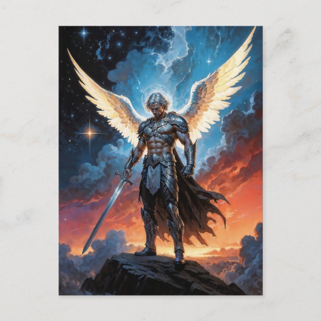 Law of Heaven Archangel Michael Postcard (Front)