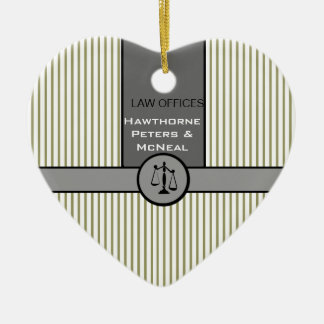 Law Office Attorney Justice Scale Custom Law Gifts Ceramic Tree Decoration