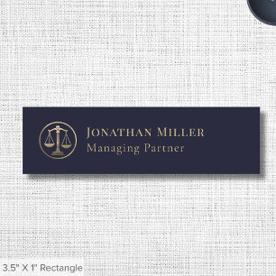 Law Office Attorney Lawyer Name Tag