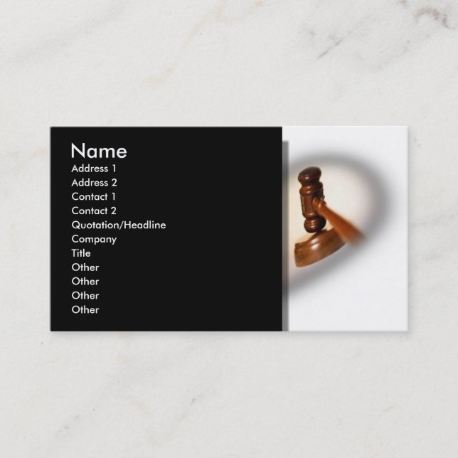 Law Office Business Card (Front)
