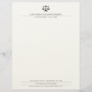 LAW OFFICE Elegant Custom Letterhead