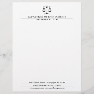 LAW OFFICE Elegant Custom Letterhead