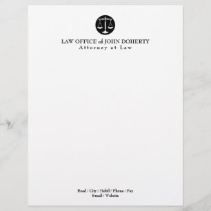 LAW OFFICE Elegant Custom Letterhead