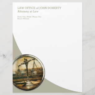 LAW OFFICE - elegant Letterhead