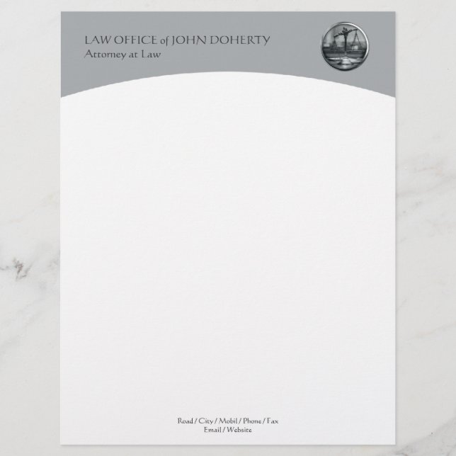 LAW OFFICE Letterhead Template (Front)