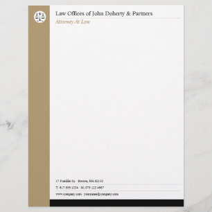 LAW OFFICES Lawyer Custom Letterhead