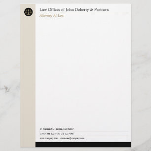 LAW OFFICES Lawyer Custom Letterhead