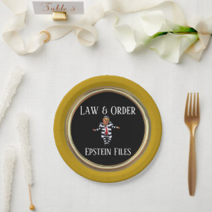 Law & Order Paper Plate