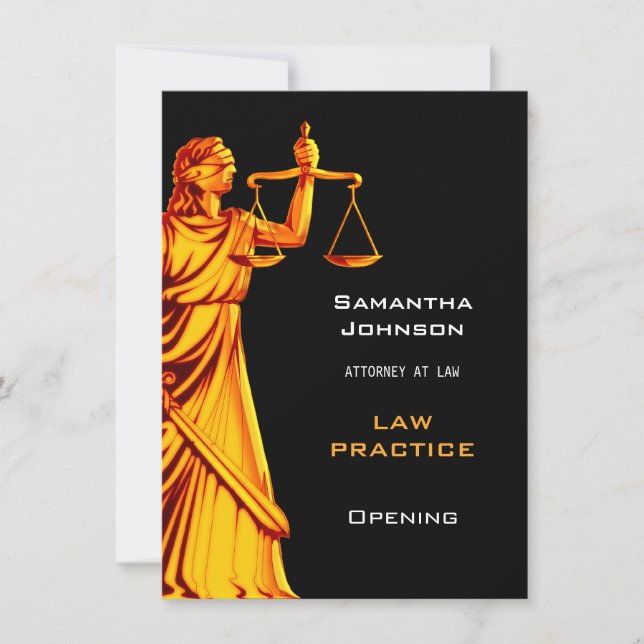 Law Practice | Opening Announcement (Front)