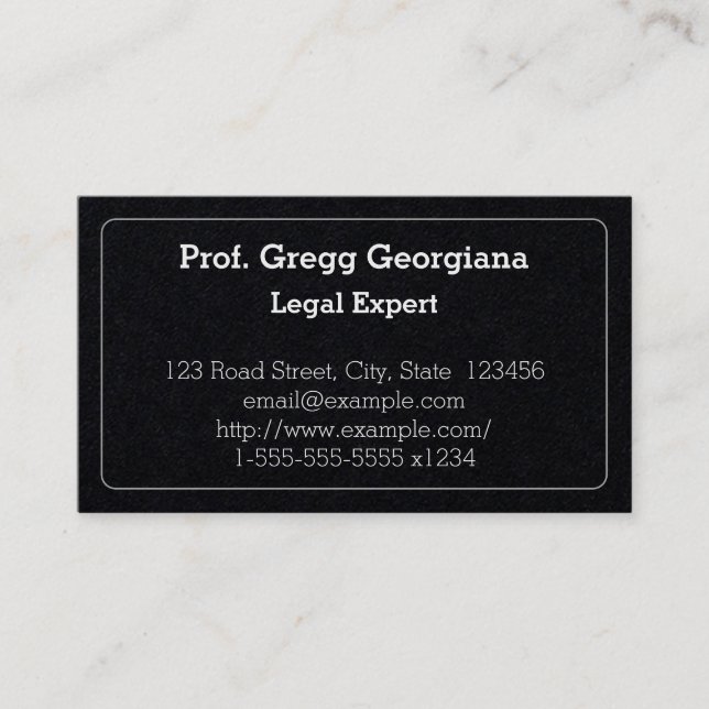 Law Professional Business Card (Front)