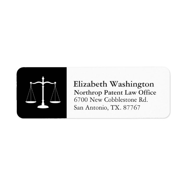 Law Professional Justice Scales Customised White (Front)