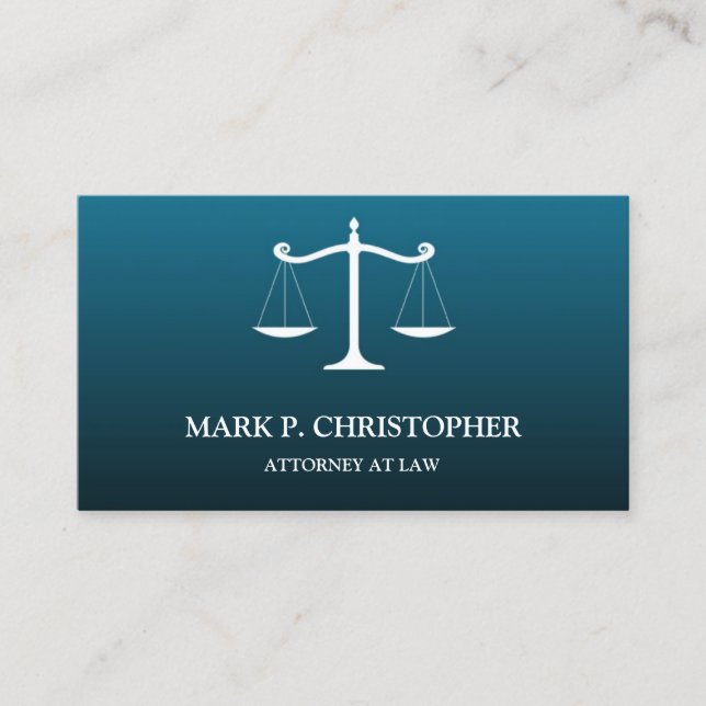 Law Scale Business Card (Front)