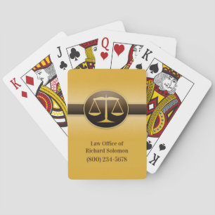 Law Scale Elegant Playing Cards