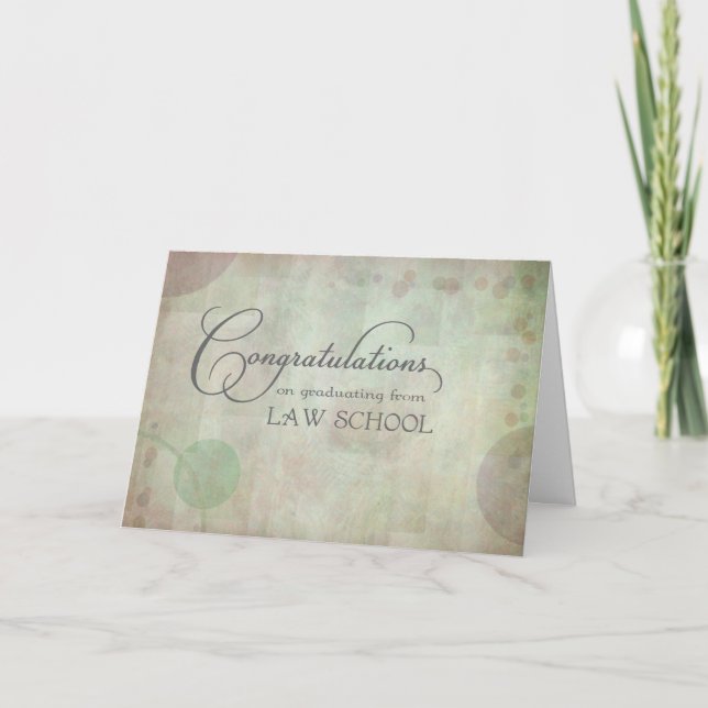 Law School Congratulations Card (Front)