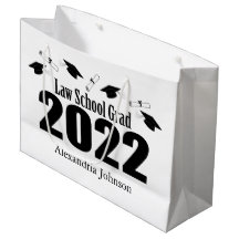 Law School Grad 2022 Graduation Gift Bag (Black)
