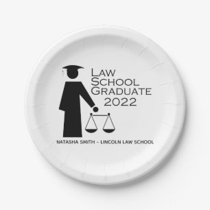 Law School Graduate 2022 Paper Plate