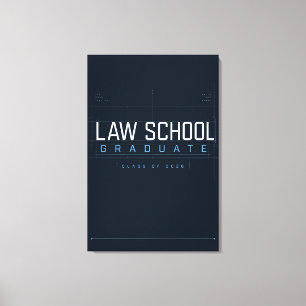 Law School Graduate 2026 Custom Canvas Print