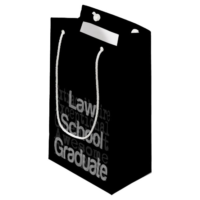 Law School Graduate Extraordinaire Small Gift Bag (Front Angled)