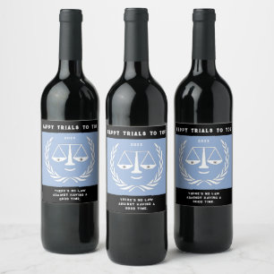  Law School Graduation 2025 Wine Label