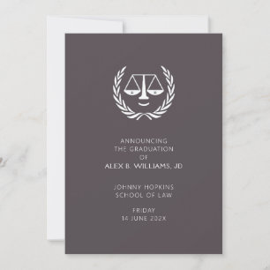 Law School Graduation Announcement