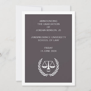 Law School Graduation Announcement