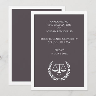 Law School Graduation Announcement