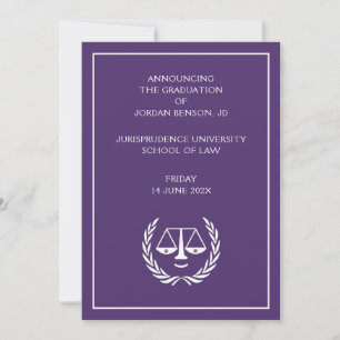 Law School Graduation Announcement