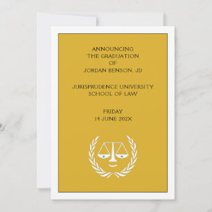 Law School Graduation Announcement