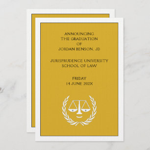 Law School Graduation Announcement