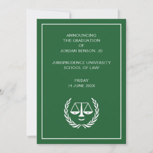 Law School Graduation Announcement
