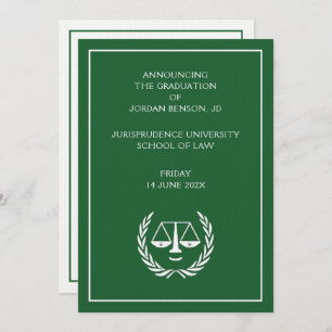 Law School Graduation Announcement