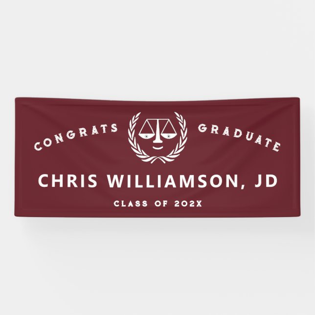 Law School Graduation Banner (Horizontal)