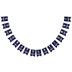 Law School Graduation Bunting Flags