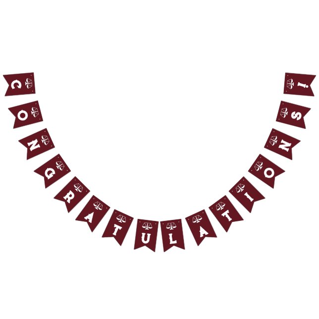 Law School Graduation Bunting Flags (All)
