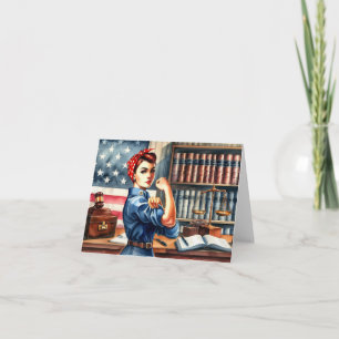 Law School Graduation Card-Rosie the Riveter Card