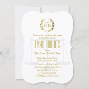 Law School Graduation Class of 2015 Invitation