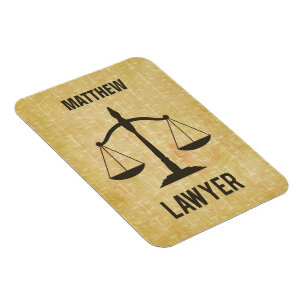 Law School Graduation Congrats Scale of Justice Magnet