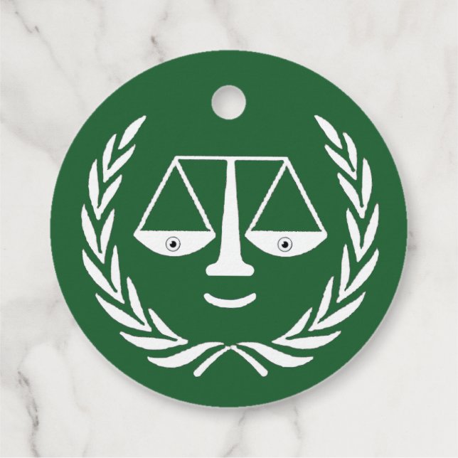 Law School Graduation Favour Tags (Back)