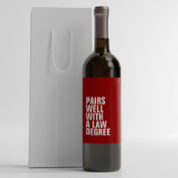 Law school graduation funny custom red